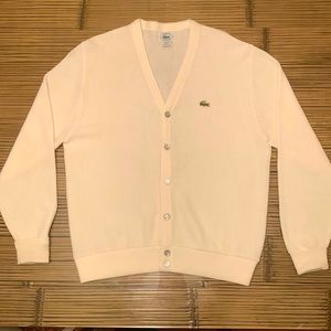 Lacoste Cardigan - Men’s L - Off-White